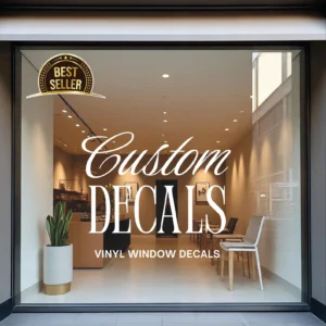 Custom Vinyl Decals: Business, Car, Window, Door - Personalized Text & Image
