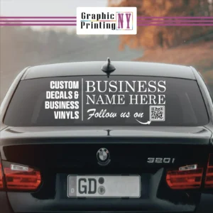 Custom Text Car Sticker – Personalized Vinyl Decal for Car Window or Bumper