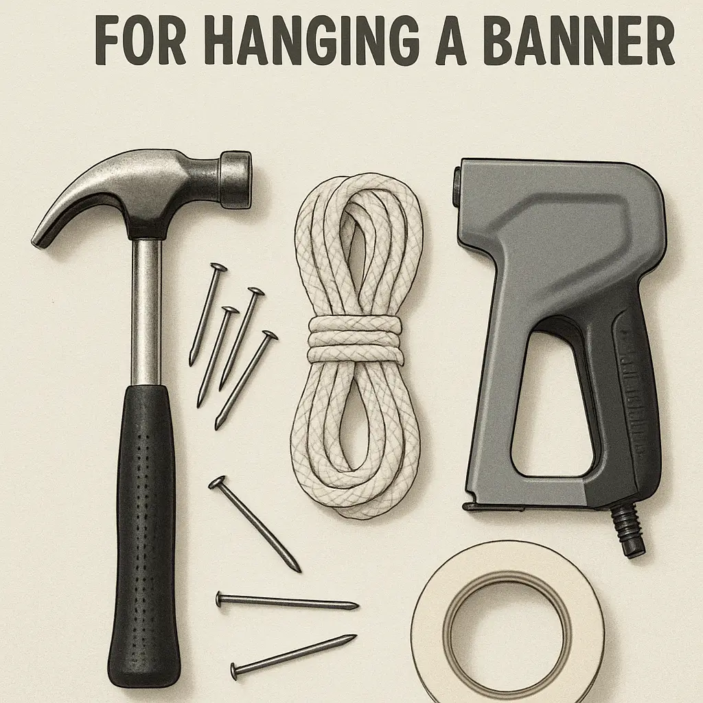 best way to hang a banner