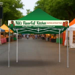 custom tent banners, custom banners