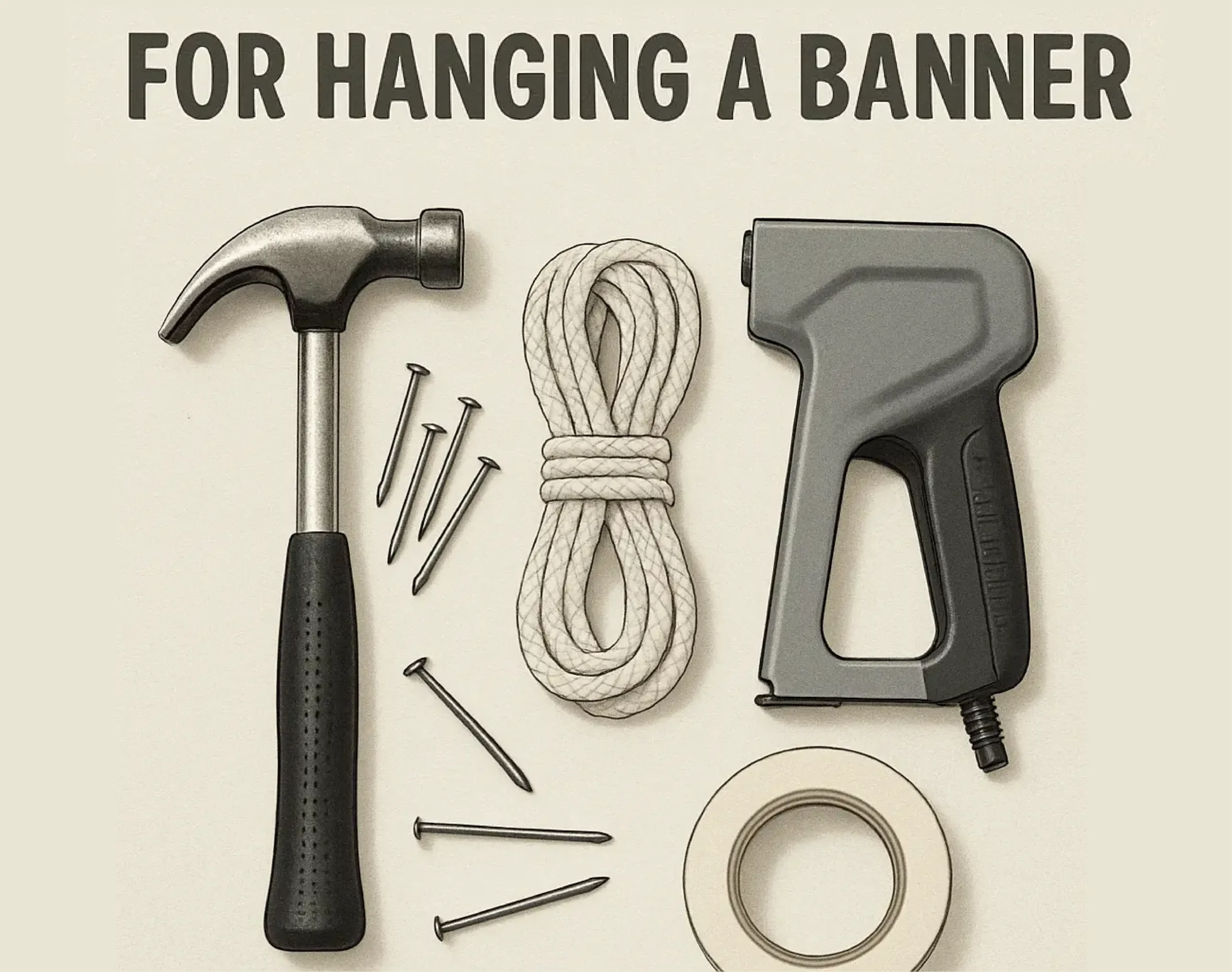 Essential Tools and Materials for Hanging a Banner