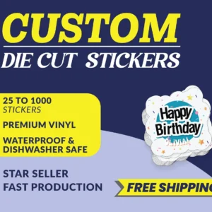 Custom Die-Cut Stickers: Waterproof Vinyl Decals for Branding