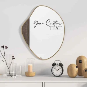 Custom Mirror Vinyl Decal - Personalized Quote Sticker for Weddings & Events