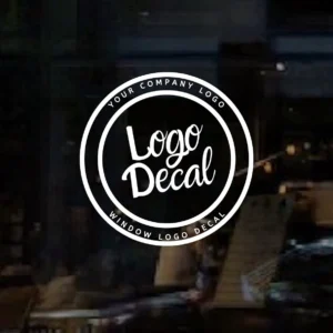 Custom Business Logo Decal, 6 Year Outdoor Vinyl