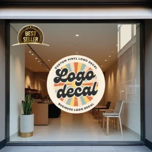 Custom Logo Vinyl Decal, Full Color, Weatherproof